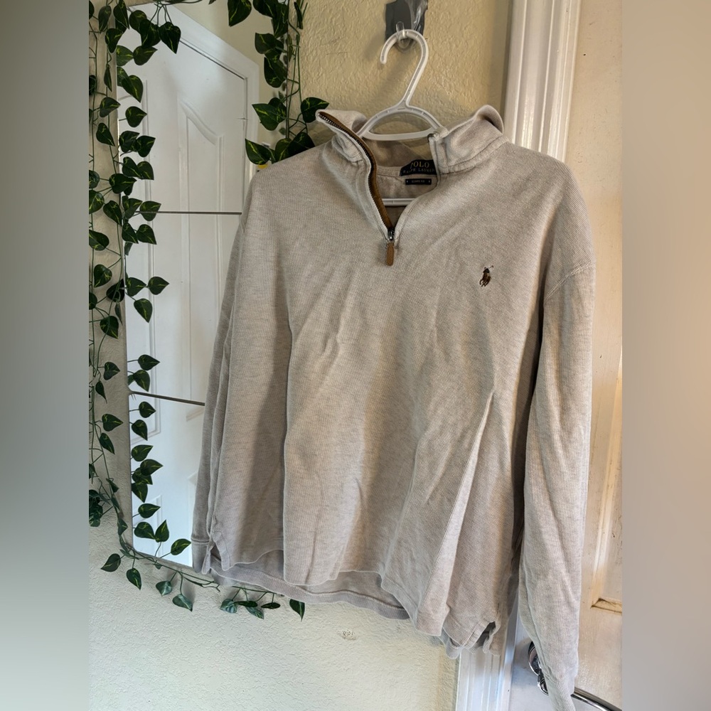 Ralph Lauren Cream Estate Rib Sweater